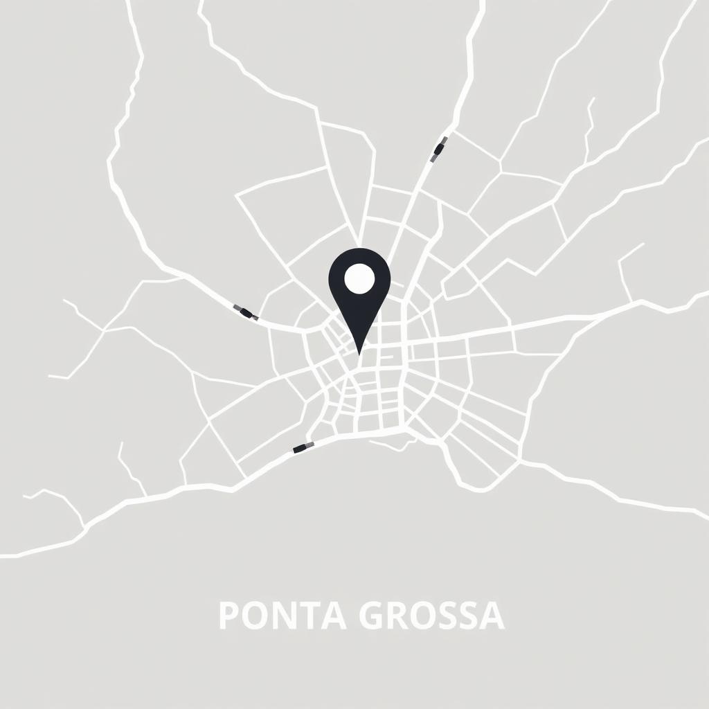 Mapa indicando a localização da Procure Imóvel em Ponta Grossa